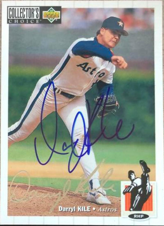 SOLD 116137 Darryl Kile Autographed 1994 Collectors Choice Silver Signature #162