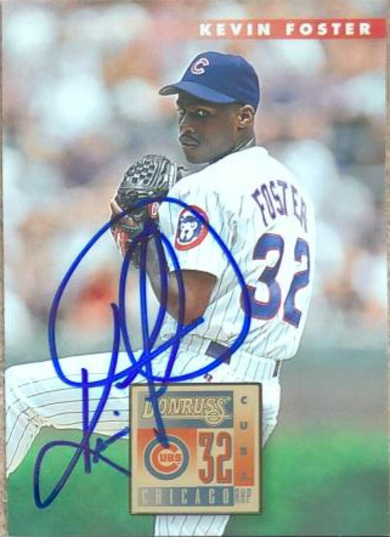 SOLD 116142 Kevin Foster Autographed 1996 Donruss #294