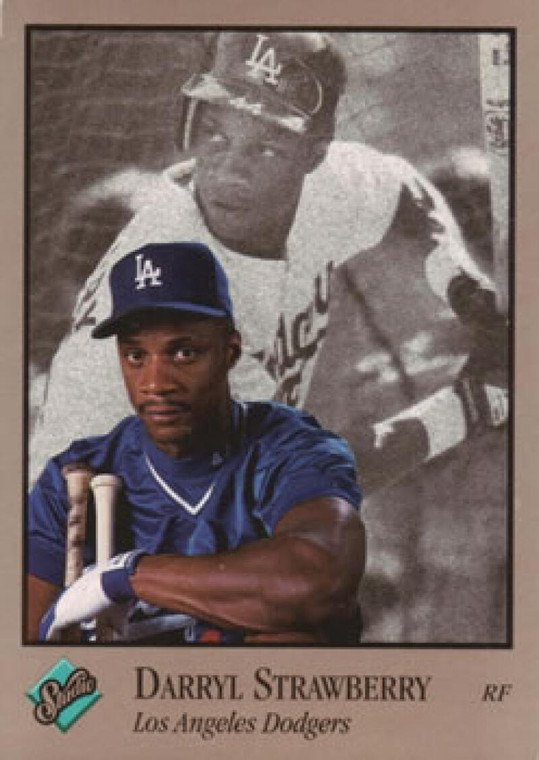 1992 Studio #50 Darryl Strawberry VG Los Angeles Dodgers 