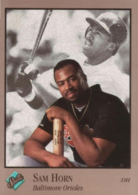 1992 Studio #125 Sam Horn VG Baltimore Orioles 