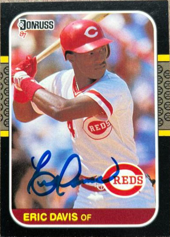 Eric Davis Autographed 1987 Donruss #265