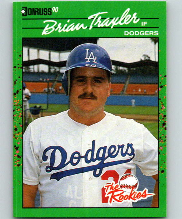 1990 Donruss Rookies #38 Brian Traxler VG RC Rookie Los Angeles Dodgers 