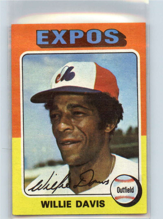 1975 Topps #10 Willie Davis VG Montreal Expos 