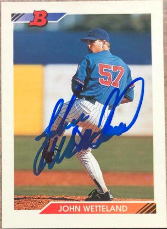 John Wetteland Autographed 1992 Bowman #68