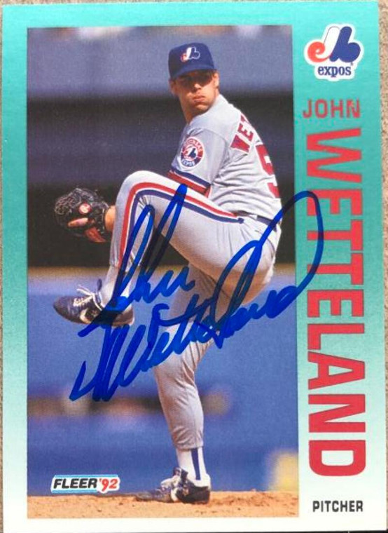 John Wetteland Autographed 1992 Fleer Update #U-100