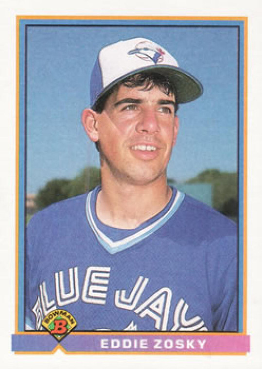 1991 Bowman #17 Eddie Zosky VG Toronto Blue Jays 