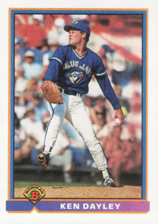 SOLD 72097 1991 Bowman #27 Ken Dayley VG Toronto Blue Jays 