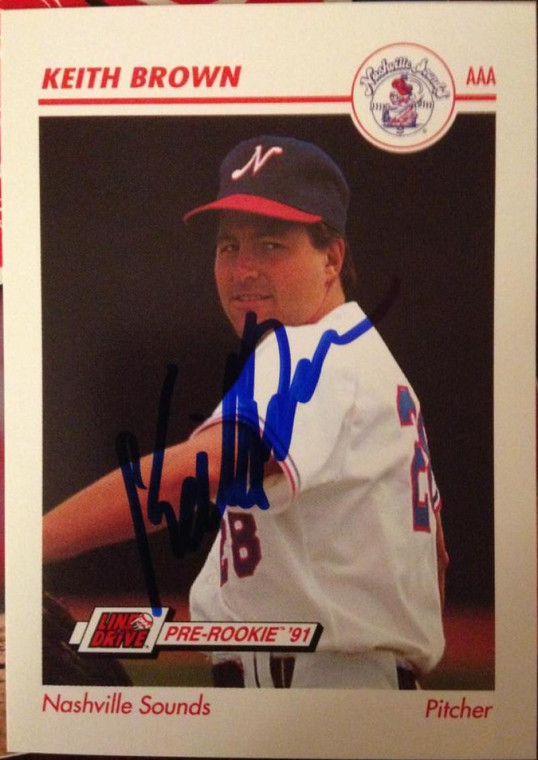 Keith Brown Autographed 1991 Line Drive AAA #253