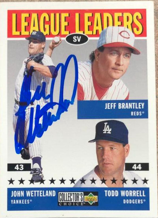 John Wetteland Autographed 1997 Collector's Choice #63