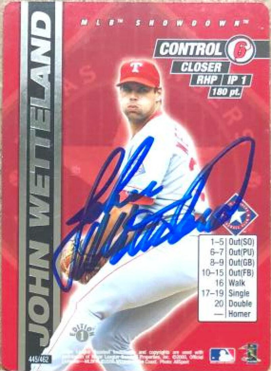 John Wetteland Autographed 2000 MLB Showdown 1st Edition #445