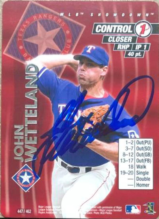 John Wetteland Autographed 2001 MLB Showdown #447