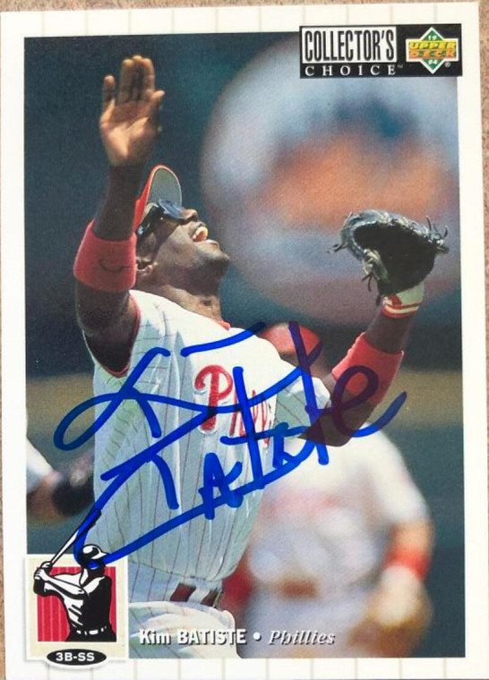 Kim Batiste Autographed 1994 Collectors Choice #48