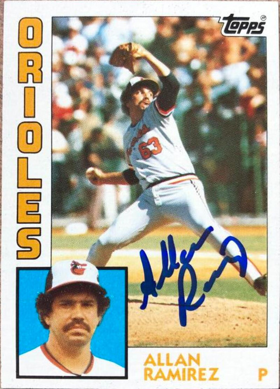 Allan Ramirez Autographed 1984 Topps #347