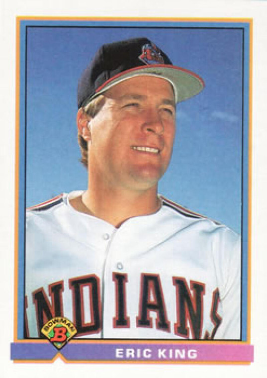 1991 Bowman #63 Eric King VG Cleveland Indians 