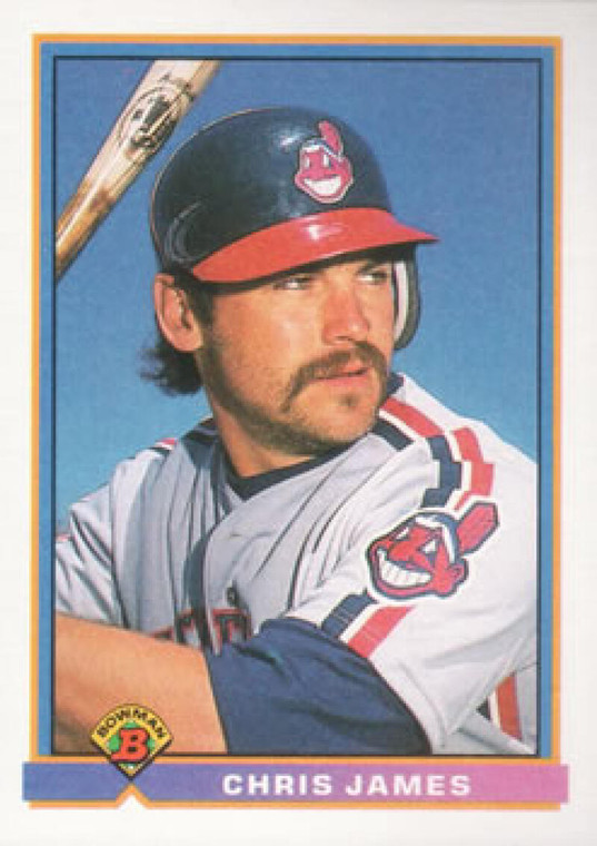 1991 Bowman #67 Chris James VG Cleveland Indians 