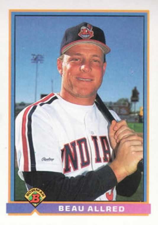 1991 Bowman #80 Beau Allred VG Cleveland Indians 