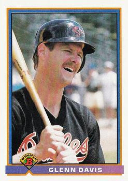 1991 Bowman #83 Glenn Davis VG Baltimore Orioles 