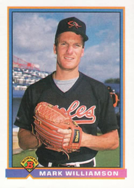 1991 Bowman #85 Mark Williamson VG Baltimore Orioles 