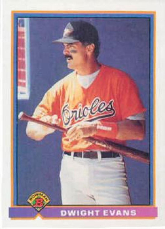 1991 Bowman #103 Dwight Evans VG Baltimore Orioles 