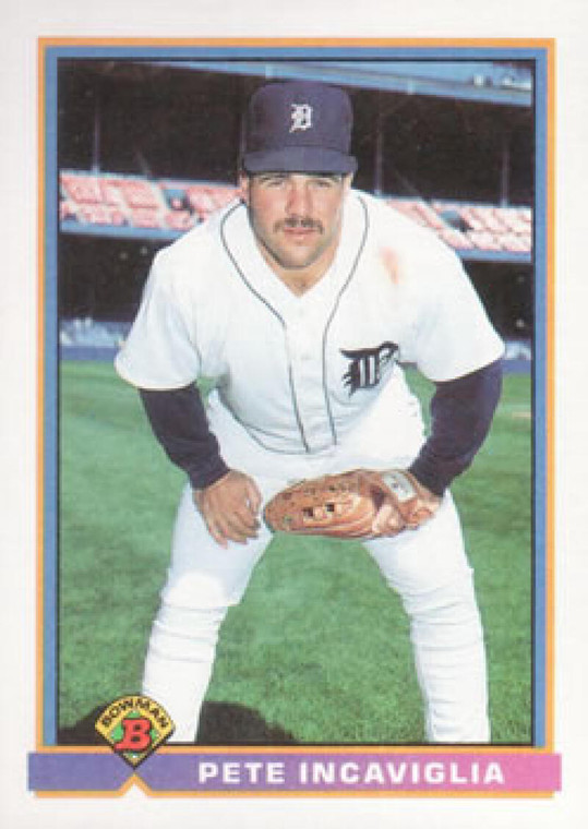 1991 Bowman #131 Pete Incaviglia VG Detroit Tigers 