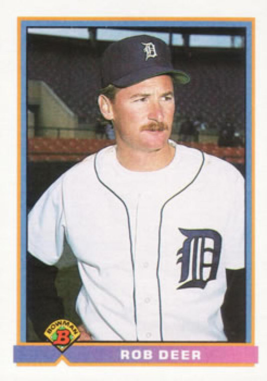 1991 Bowman #132 Rob Deer VG Detroit Tigers 