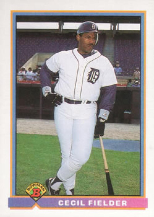 1991 Bowman #136 Cecil Fielder VG Detroit Tigers 
