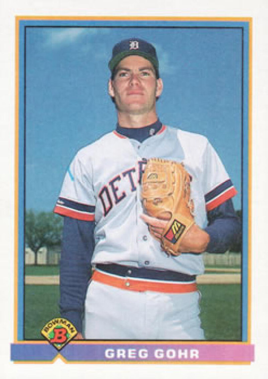 1991 Bowman #142 Greg Gohr VG Detroit Tigers 