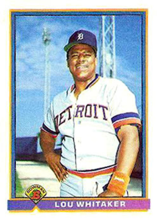 1991 Bowman #150 Lou Whitaker VG Detroit Tigers 