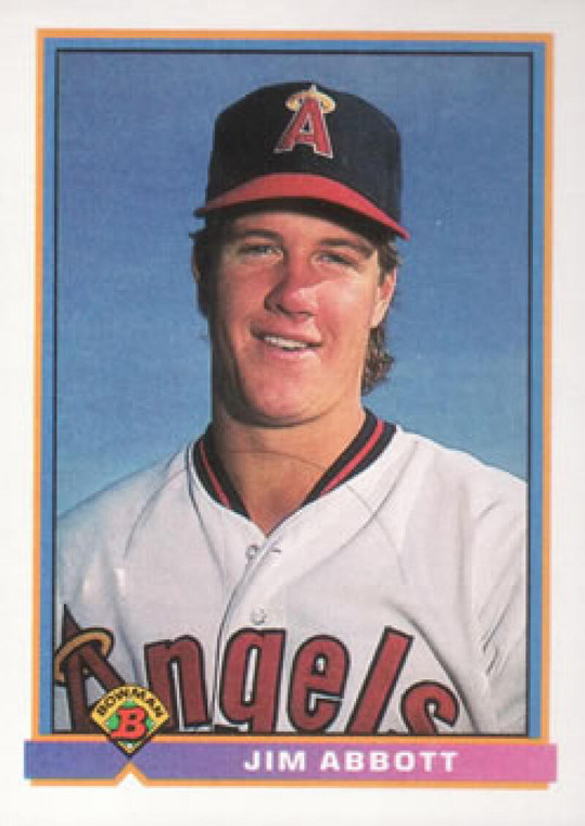 1991 Bowman #200 Jim Abbott VG California Angels 