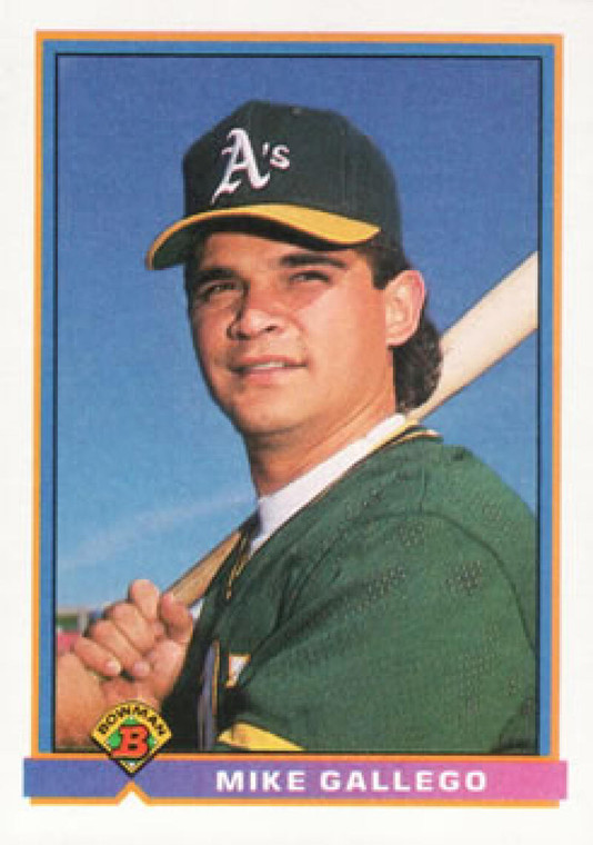 1991 Bowman #219 Mike Gallego VG Oakland Athletics 