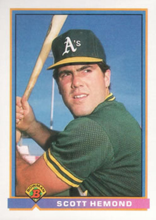 1991 Bowman #232 Scott Hemond VG Oakland Athletics 