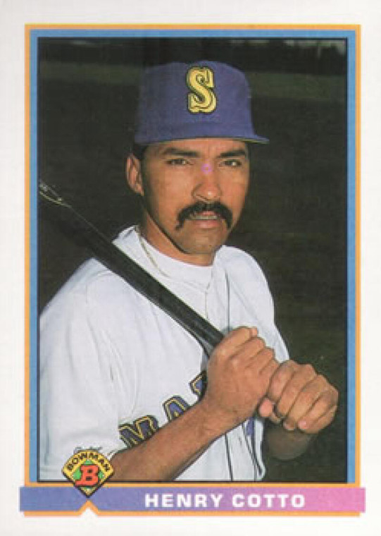 1991 Bowman #244 Henry Cotto VG Seattle Mariners 