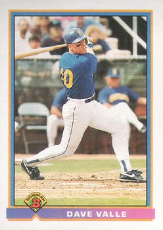 1991 Bowman #251 Dave Valle VG Seattle Mariners 