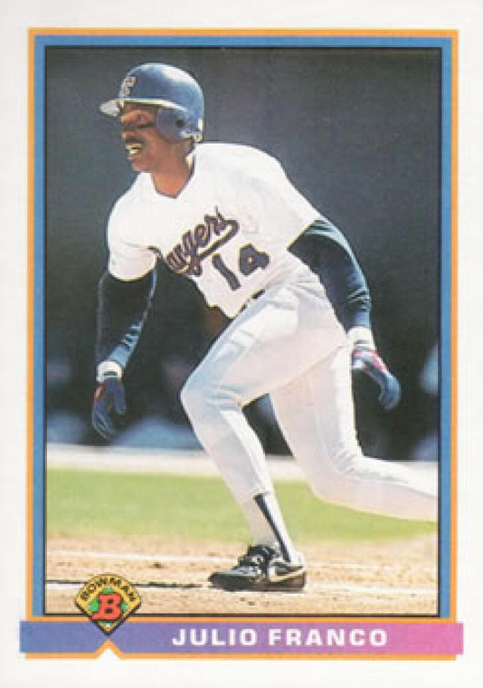 1991 Bowman #265 Julio Franco VG Texas Rangers 