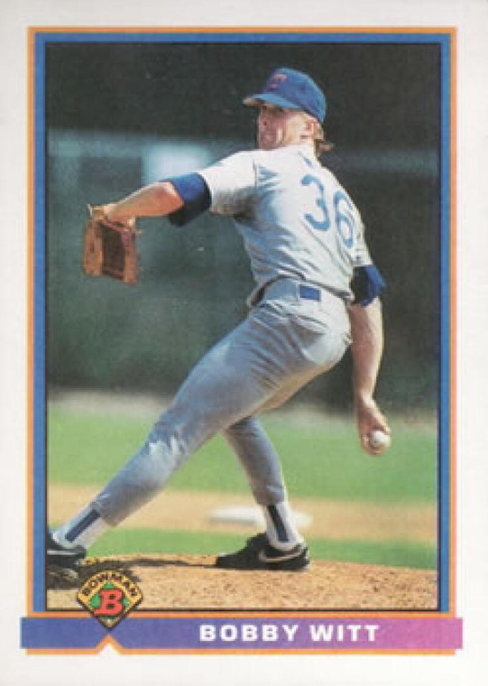 1991 Bowman #287 Bobby Witt VG Texas Rangers 