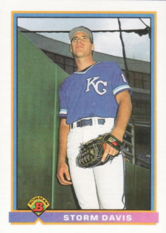 1991 Bowman #293 Storm Davis VG Kansas City Royals 