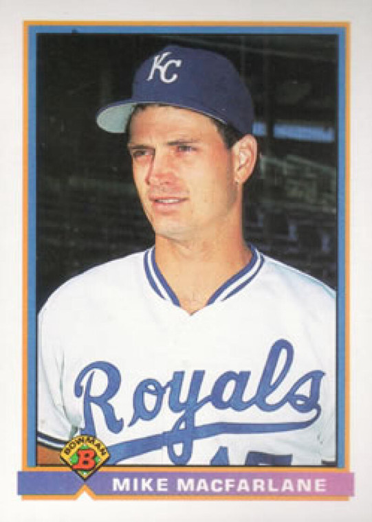 1991 Bowman #301 Mike Macfarlane VG Kansas City Royals 