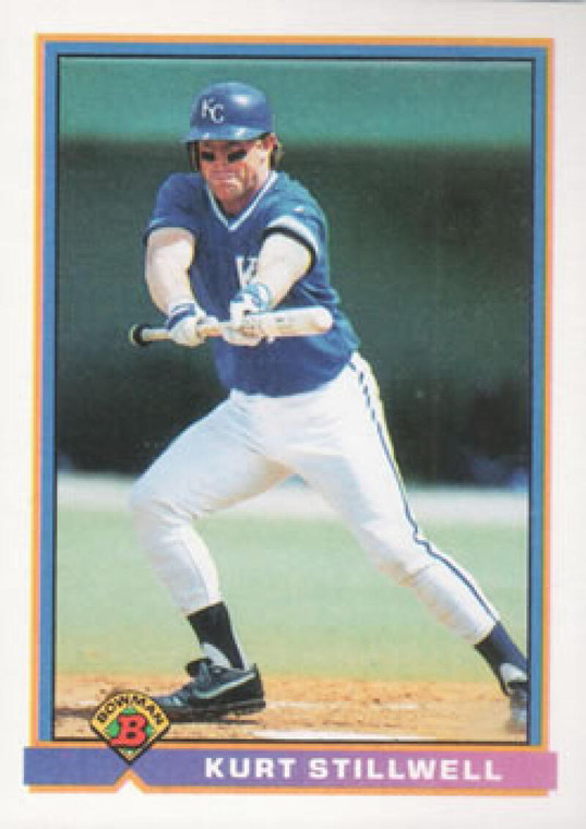 1991 Bowman #307 Kurt Stillwell VG Kansas City Royals 