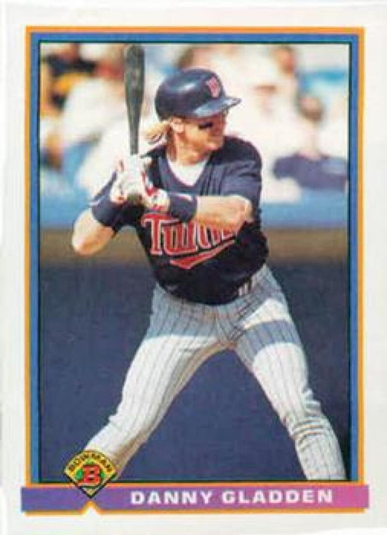 1991 Bowman #318 Dan Gladden VG Minnesota Twins 