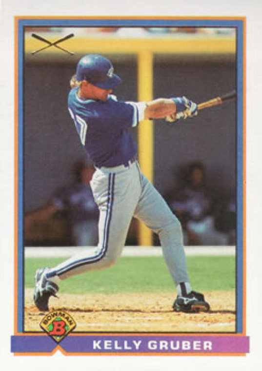 1991 Bowman #369 Kelly Gruber VG Toronto Blue Jays 