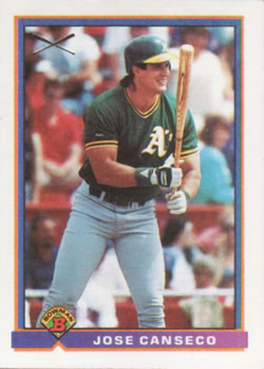 1991 Bowman #372 Jose Canseco VG Oakland Athletics 