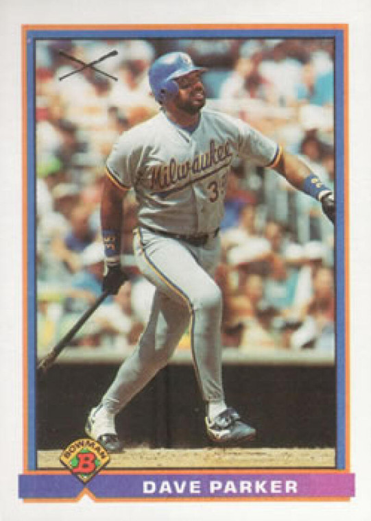 1991 Bowman #375 Dave Parker VG Milwaukee Brewers 