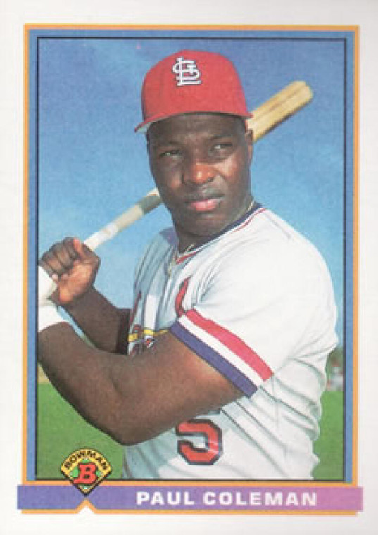 1991 Bowman #385 Paul Coleman VG St. Louis Cardinals 