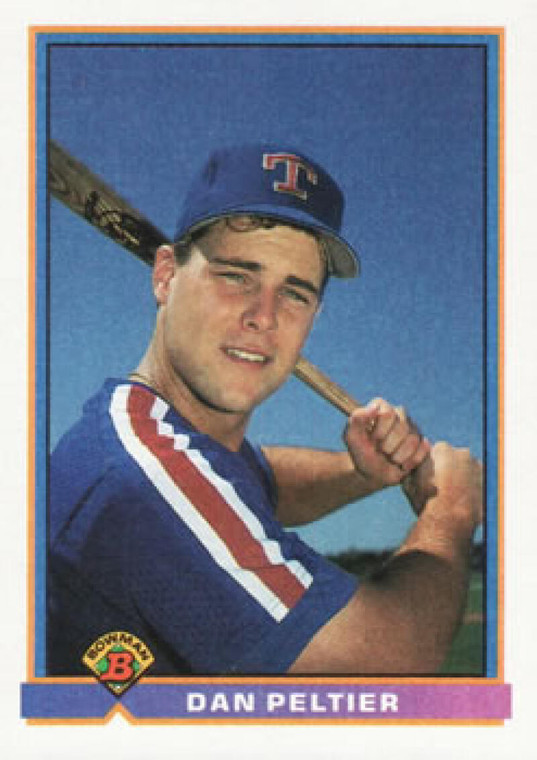 1991 Bowman #266 Dan Peltier VG RC Rookie Texas Rangers 
