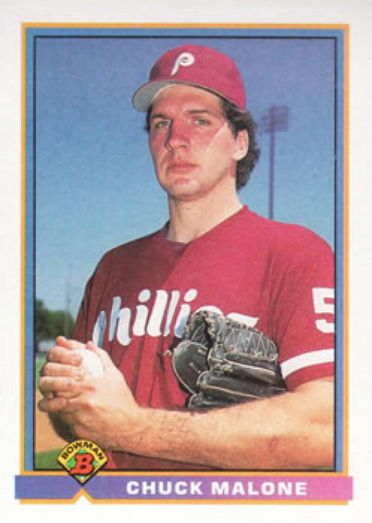 1991 Bowman #497 Chuck Malone VG Philadelphia Phillies 