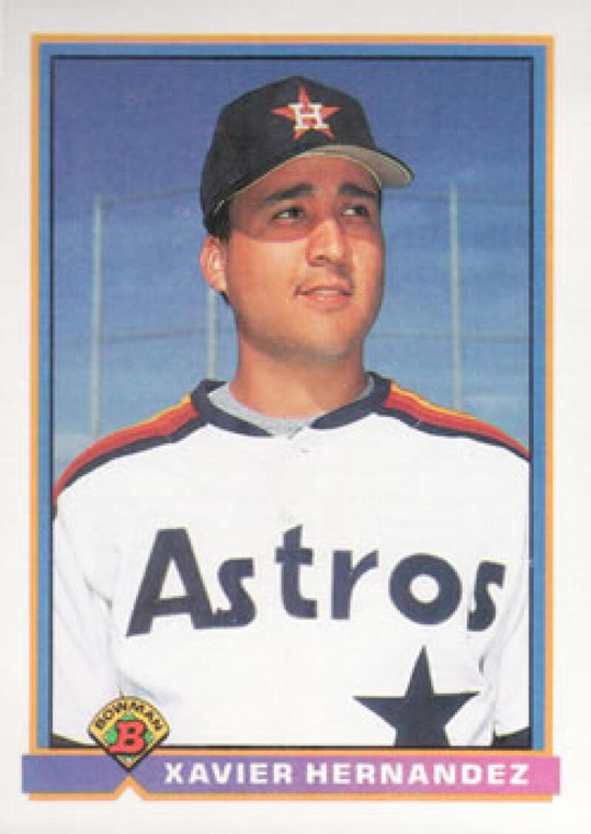 1991 Bowman #545 Xavier Hernandez VG Houston Astros 