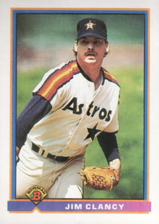 1991 Bowman #554 Jim Clancy VG Houston Astros 