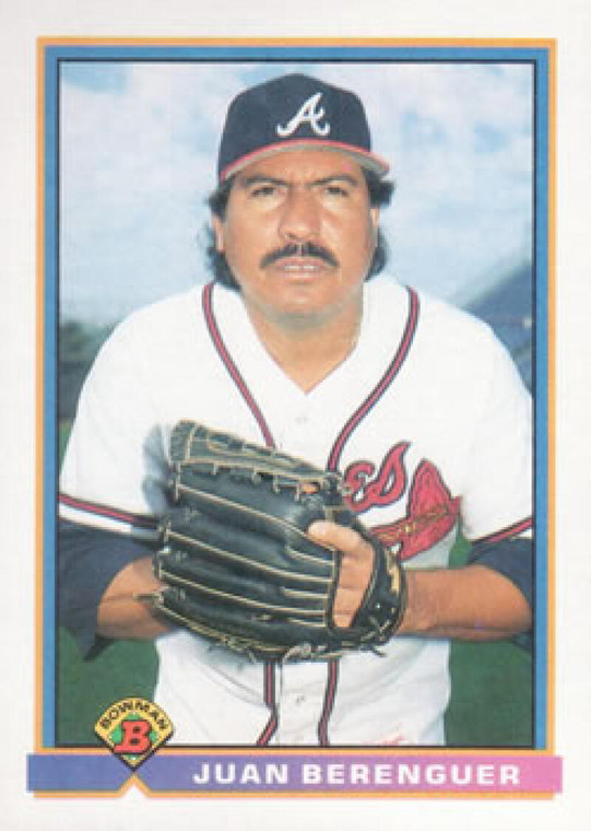 1991 Bowman #572 Juan Berenguer VG Atlanta Braves 