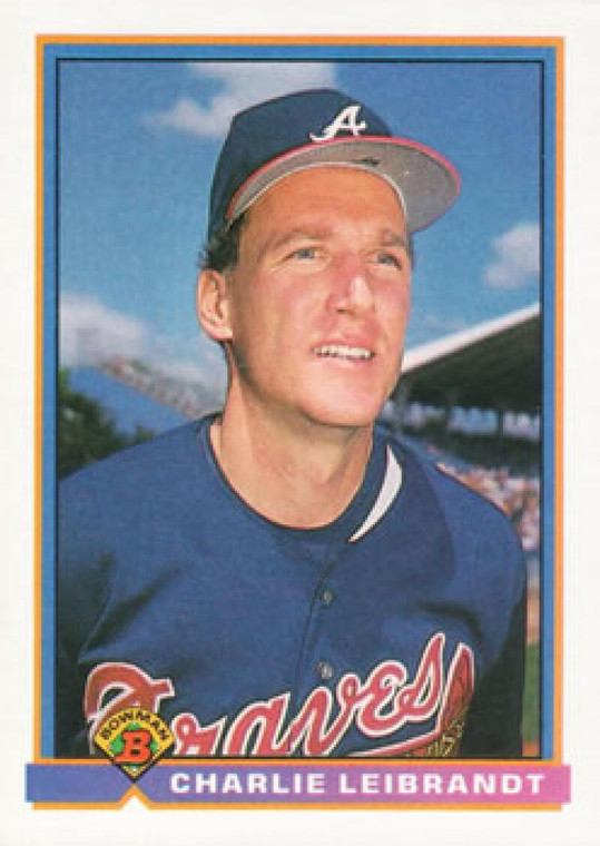1991 Bowman #573 Charlie Leibrandt VG Atlanta Braves 
