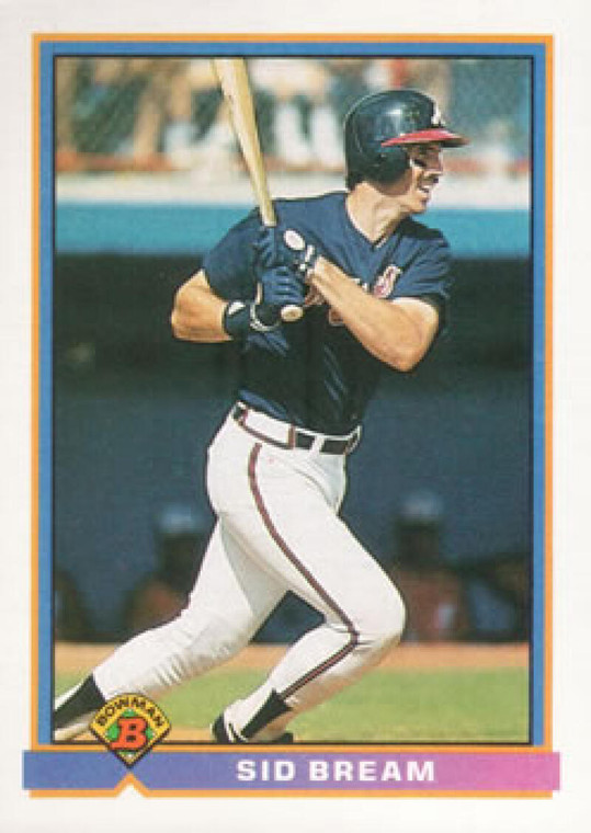 1991 Bowman #585 Sid Bream VG Atlanta Braves 